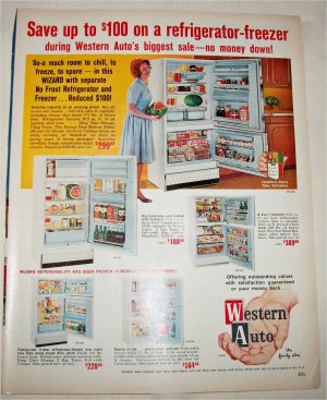 1963 Western Auto Refrigerators ad