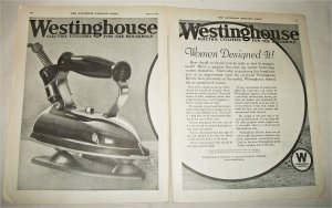 1920 Westinghouse Electric Iron ad