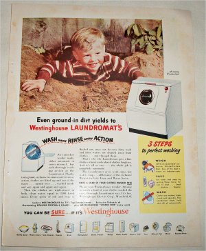 1951 Westinghouse Laundromat ad