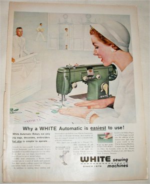 White Sewing Machine ad
