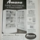 1958 Amana Model 19 Refrigerator ad