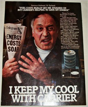 Carrier AC ad featuring Vic Tayback