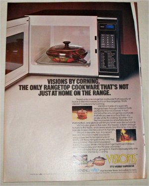 1986 Corning Visions Cookware ad