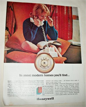 1966 Honeywell Thermostat ad