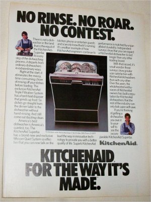 1986 Kitchenaid Dishwasher ad