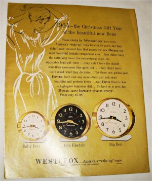 1964 Westclox Bens ad