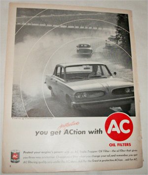 1961 AC Oil Filters ad