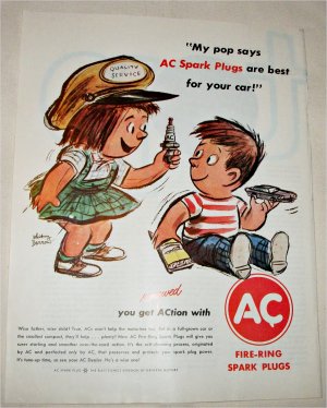 1962 AC Fire-Ring Spark Plugs ad #1