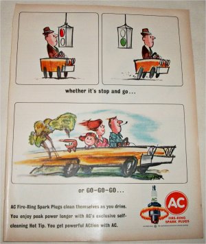 1964 AC Fire-Ring Spark Plugs ad