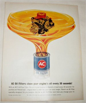 1964 AC Oil Filter ad