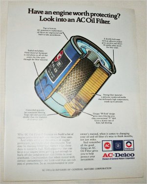 1975 AC Oil Filter ad