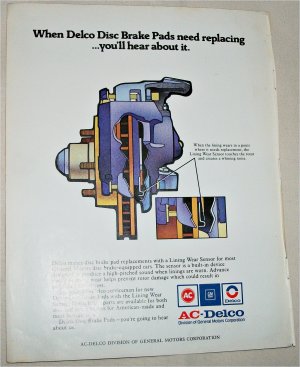 1975 AC-Delco Brake Pads ad