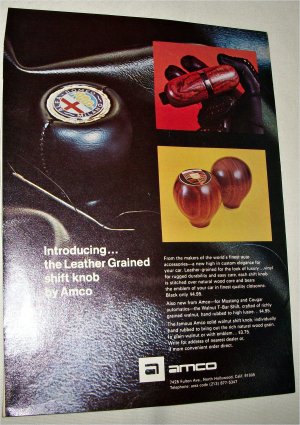 Amco Leather Grained Shift Knob ad