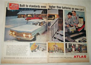 1960 Atlas Tires & Batteries ad