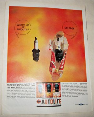 1963 Auto-Lite Mileage Spark Plug ad