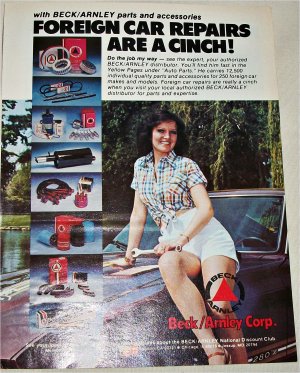 1978 Beck/Arnley Auto Parts ad