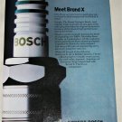 1982 Bosch Brand X Spark Plugs ad