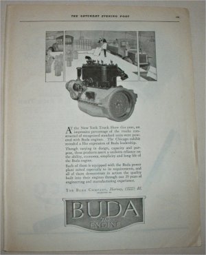 1920 Buda Truck Engines ad