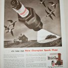 1938 Champion Spark Plugs ad