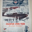 1944 Champion Spark Plugs ad