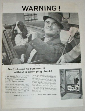 1956 Champion Spark Plugs ad #1