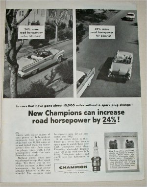 1956 Champion Spark Plugs ad #2