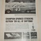 1966 Champion Spark Plugs ad featuring Richard Petty