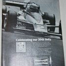 1978 Champion Spark Plugs ad featuring Al Unser