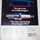 1984 Champion Spark Plugs Volkswagon ad