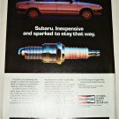 1984 Champion Spark Plugs Subaru ad