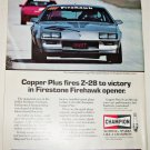 1985 Champion Copper Plus Spark Plugs Z-28 ad