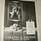 1925 Collins & Aikman Plush Auto Interiors ad