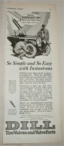 1924 Dill Tire Valves ad