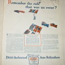 1928 Duco Auto Refinishers ad