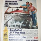 1962 Dupont No 7 Wax Wash ad
