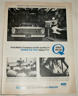 1965 Ford Quality Car Care ad #1