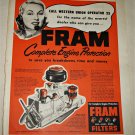 1950 Fram Filters ad