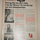 1968 Fram Filters ad featuring Mark Donohue & Roger Penske