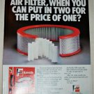 1984 Fram Air Filter ad