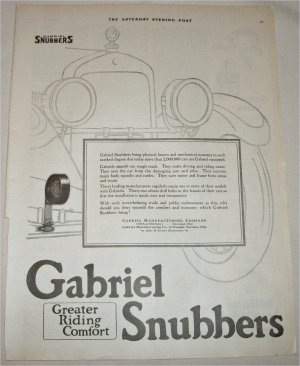 1924 Gabriel Snubbers ad
