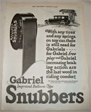 1925 Gabriel Snubbers ad