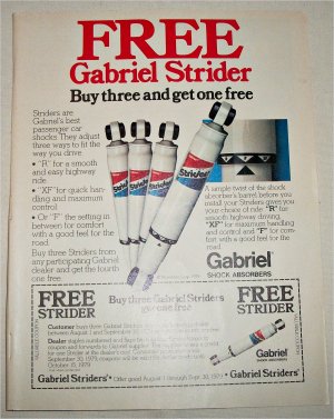 1979 Gabriel Shock Absorbers ad
