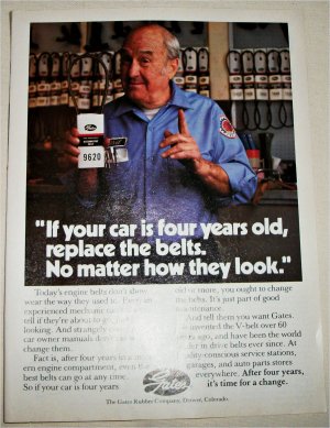 1984 Gates Belts ad