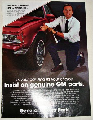 1989 GM Parts ad