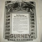 1918 Gurney Ball Bearings ad