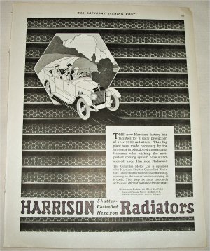 1920 Harrison Radiators ad