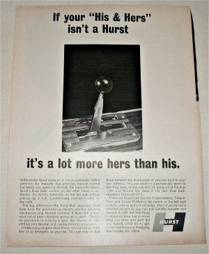 1967 Hurst His & Hers Shifter ad