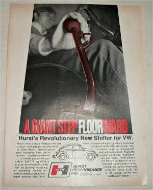 1970 Hurst Floorward VW Shifter ad