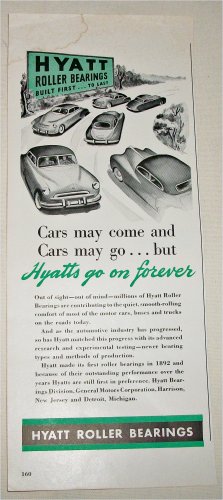 Hyatt Roller Bearings ad