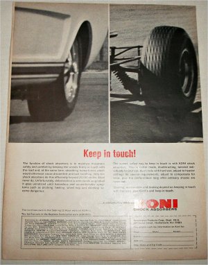 1966 Koni Shock Absorbers ad